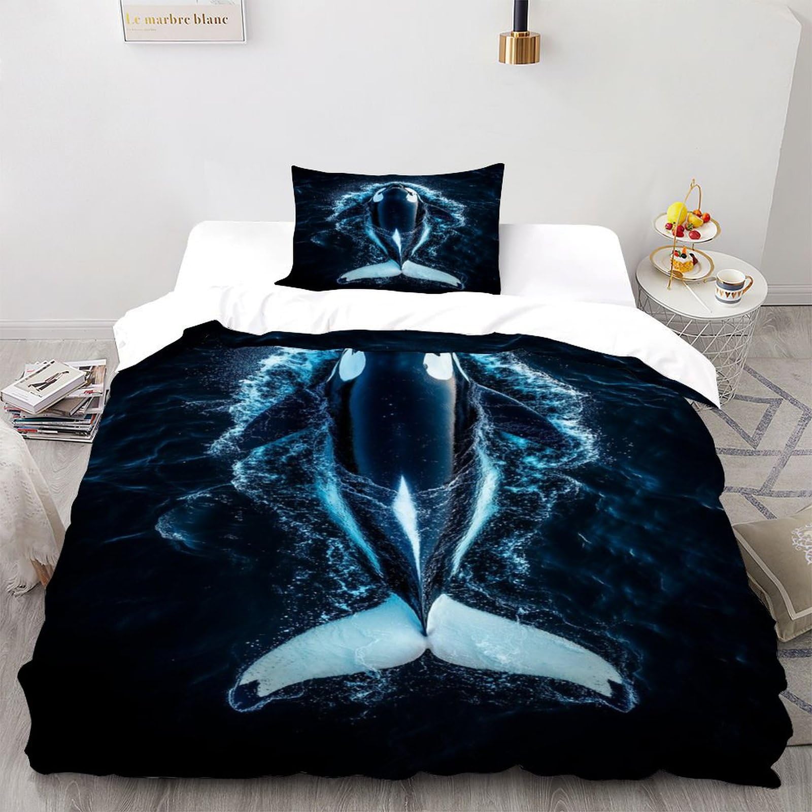 Parure de lit couples amourSunset housse de couette 3D 135x200cm