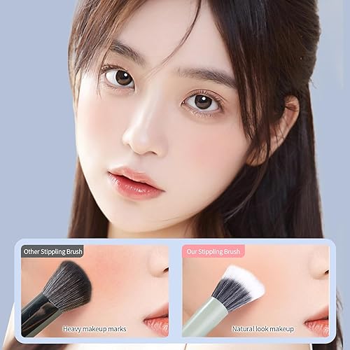 Miniatura 7 de MSQ Juego de 6 brochas de maquillaje, brochas de maquillaje de alta calidad, cepillo de mezcla para polvos sintéticos, brocha para sombra de ojos,