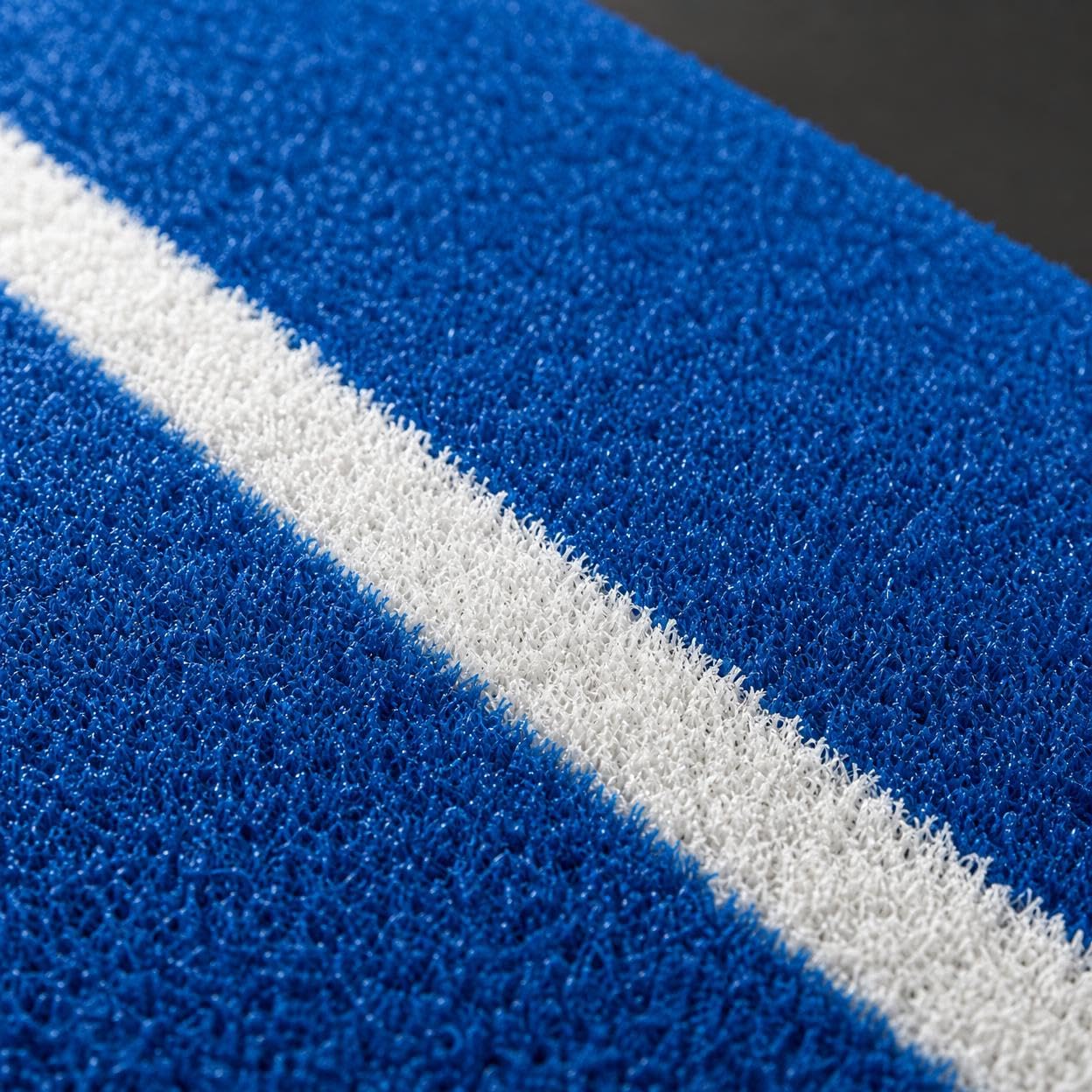 Indoor Trainingsfläche mit Kunstrasenstruktur Gedruckten Messlinien Und Strapazierfähigem Rückenmaterial für Sportbereich für Fitnessstudio Übungsraum Schulsport Kindertraining 120cm