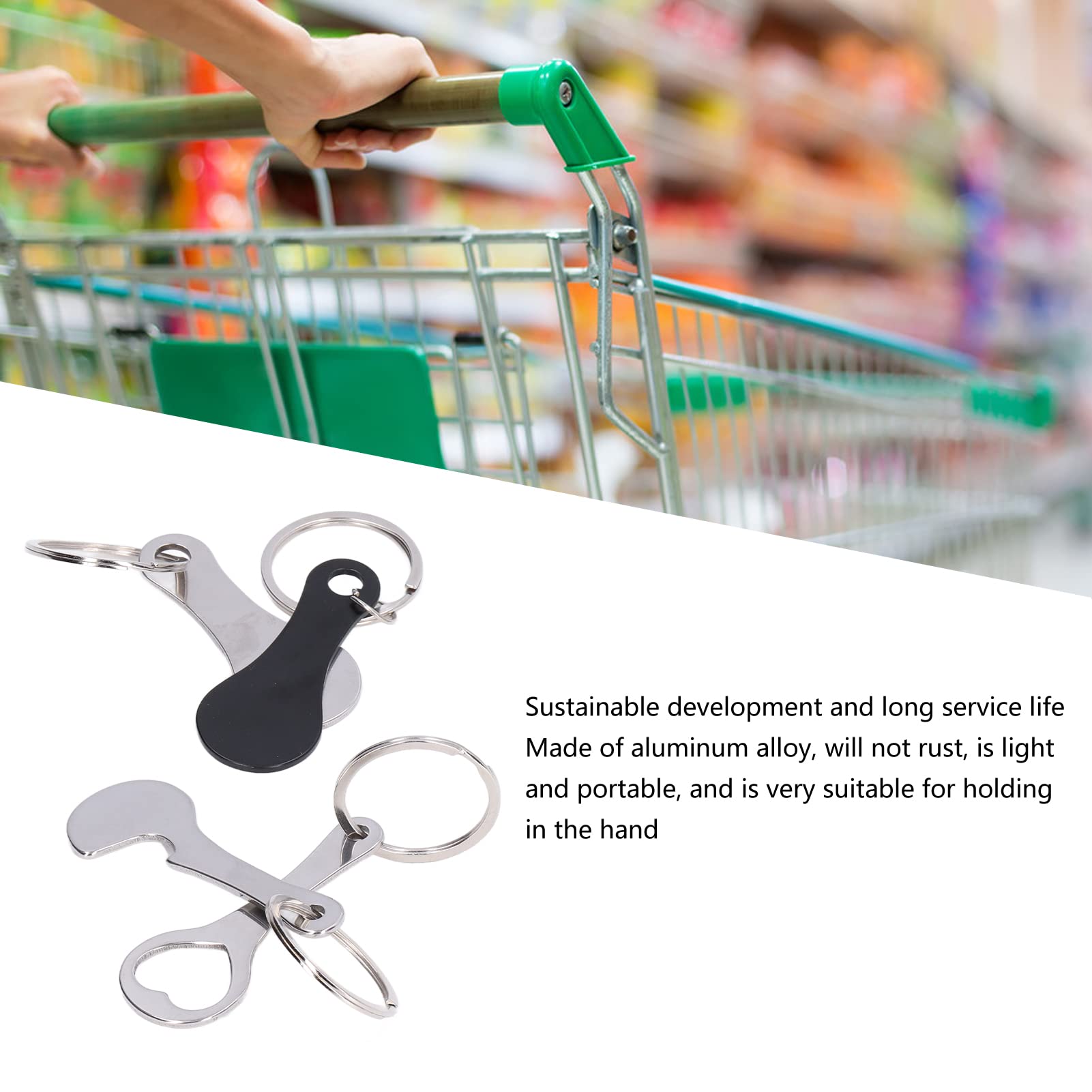 Portachiavi In Metallo Carrello Della Spesa Token Decorazione Abitazione