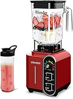 Smoothie Blender, CRANDDI 1800w Powerful Professional Kitchen Blender, Home Food Blender with BPA-FREE 52oz Pitcher and...