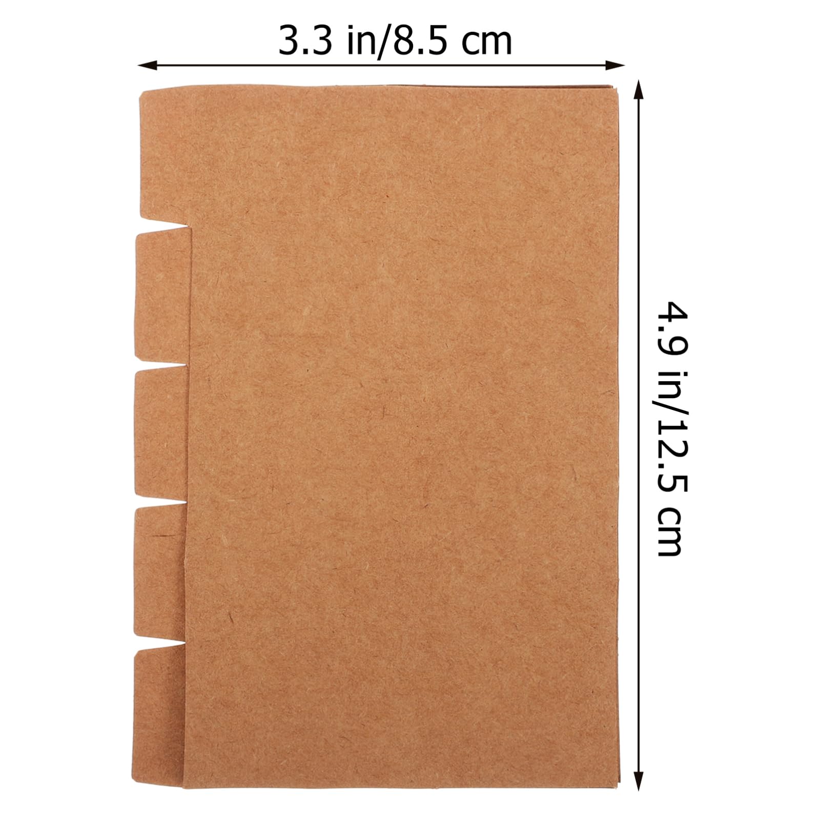 HOMSFOU 80 Sätze Oxford Index Cards Praktische Trennblätter für Ordner pro Set aus Braunem Kraftpapier für Büro und Studium