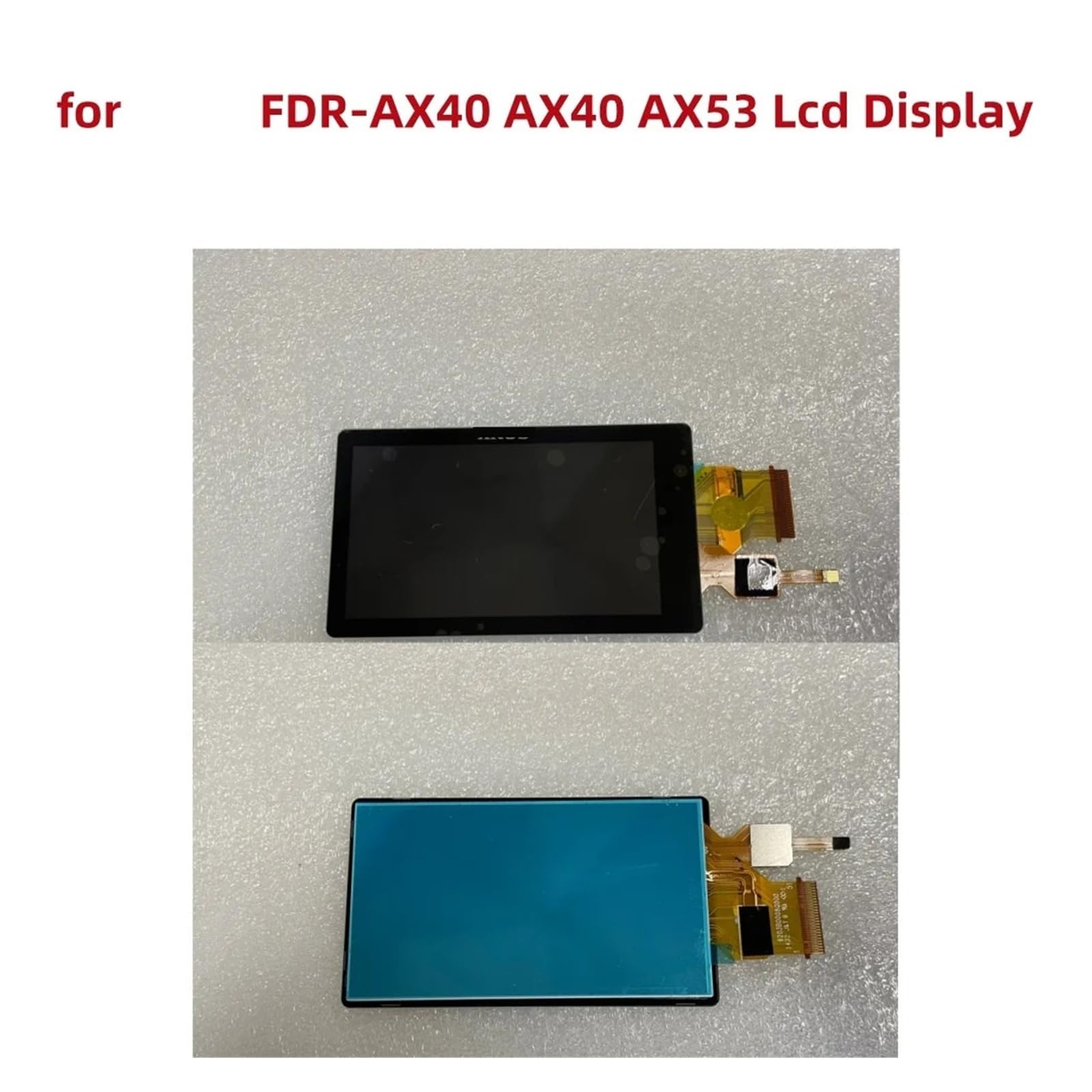 Écran D'affichage LCD Tactile avec Pièces De Réparation De Rétroéclairage, Compatible for Sony, FDR-AX40 AX40 AX53, Caméscope(1pcs LCD Display)