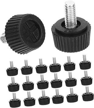20pcs Pad Screw Risers Decking Desk Legs Adjustable Height Unit Adjustable Feet Levelers Heavy Duty Patas De Muebles Desk Leg Riser Furniture Levelers Levelling Black