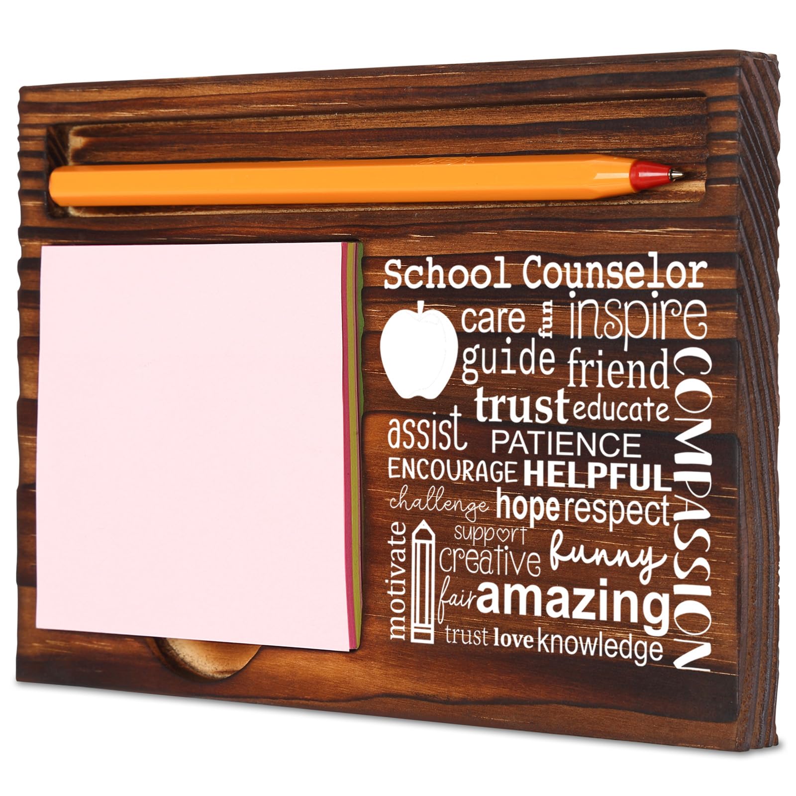 School Counselor Appreciation Gift for Women, Thank You Gift for School Counselor, Birthday Christmas Retirement Graduation Gifts for School Counselor, Retro Self-Stick Note Pad Holders XB475