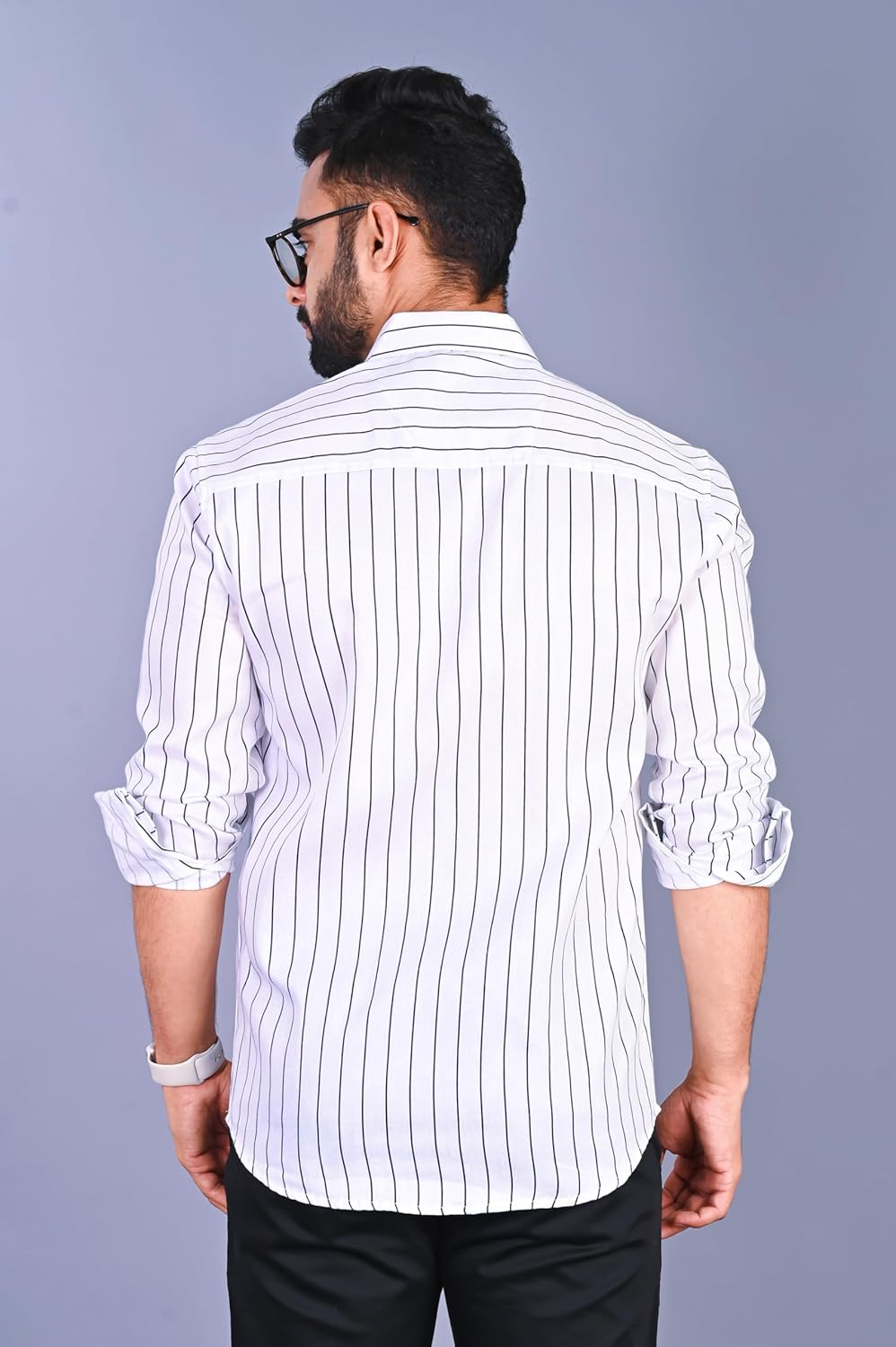 15 Men Striped Casual Shirt