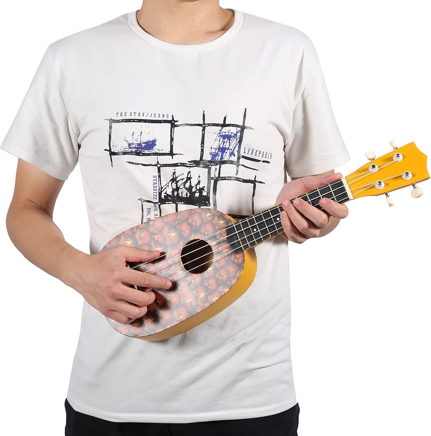 ハワイアンギター 学生のための初心者のためのフルーツシェイプウクレレかわいいデザイン パイナップル 春早割 パイナップル ハワイアンギター 学生のための初心者のためのフルーツシェイプウクレレかわいいデザイン パイナップル 春早割 パイナップル