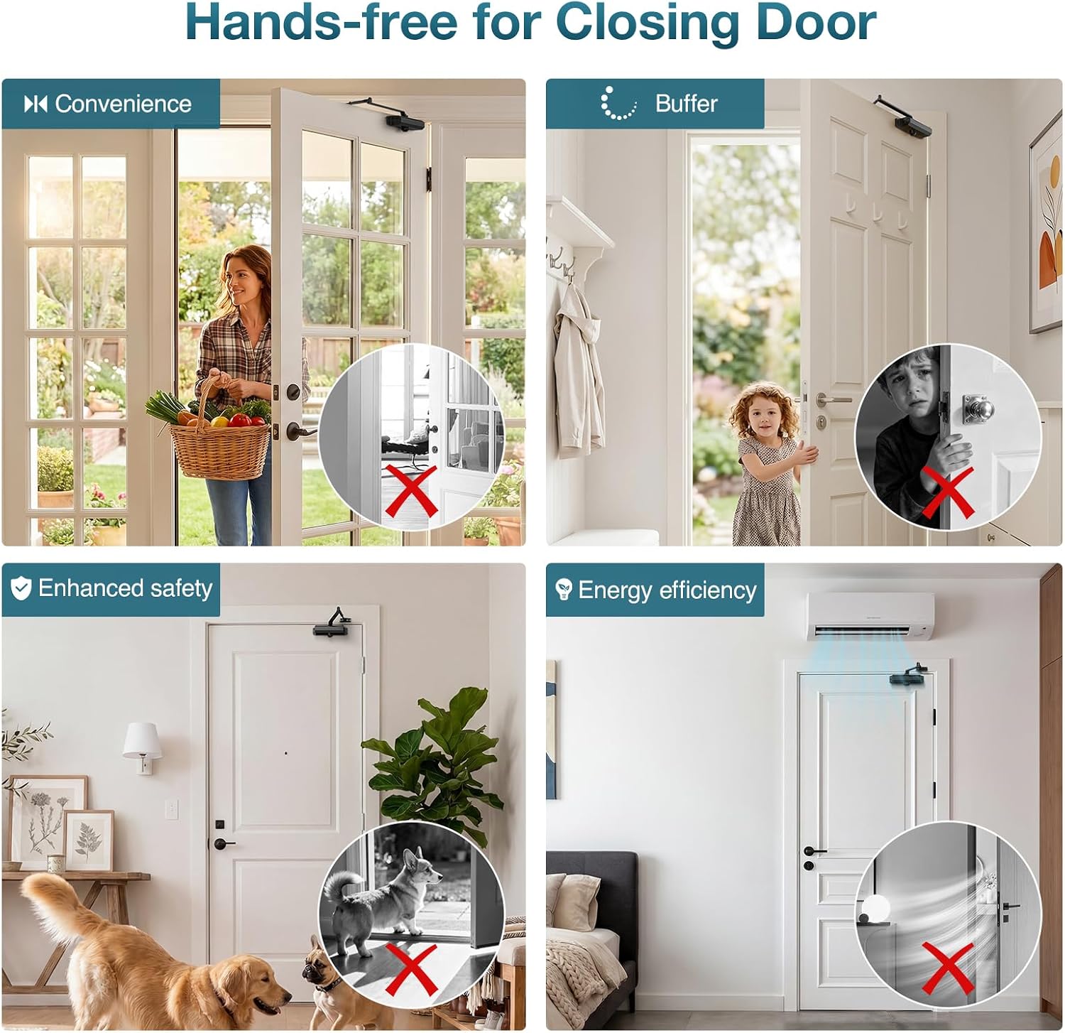 Automatic Door Closer, Door Closer for Home