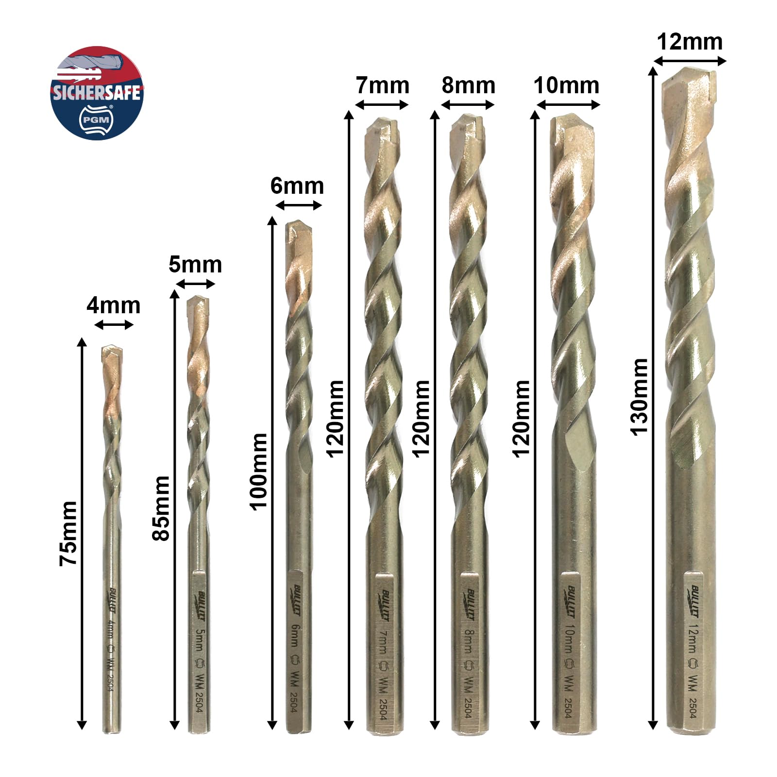 BULLITT 7Pcs Masonry Drill Bits - Image 2