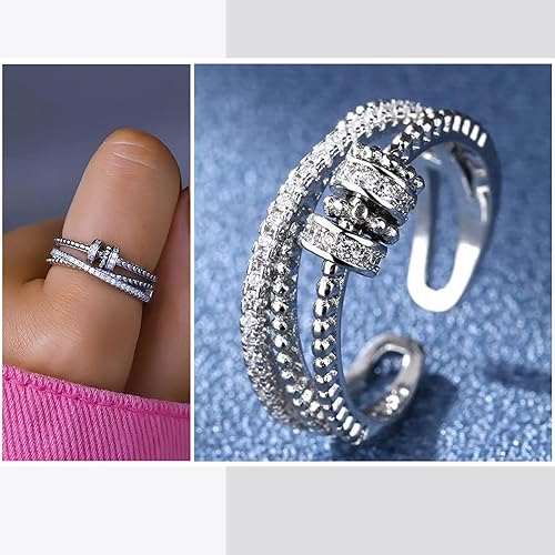 Miniatura 6 de choice of all Regalos para hija de mamá a mi hijaesposahermananoviamamá, anillo giratorio de ansiedad para mujeres, regalos para el día de la madre,