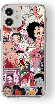 Multitronic iPhone 12 Uyumlu Betty Boop Tasar m Bask l   effaf K l f, space12i244