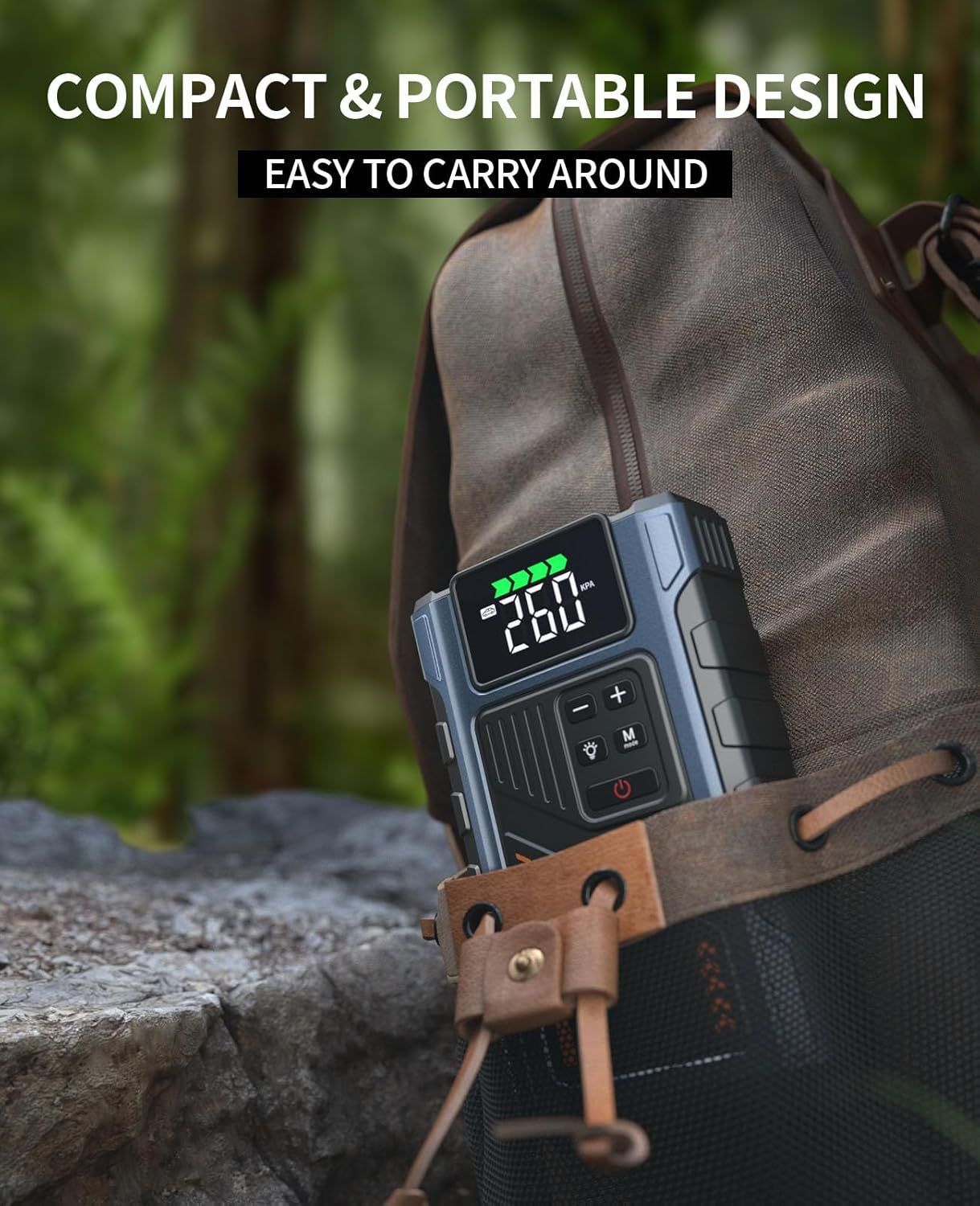 Car Battery Charger Jump Starter with Air Compressor, 4500A Jumper Box for Car Battery Portable Booster Jump Pack, 12V Jumpstart Combo 150PSI Tire Inflator Air Pump(Up to 8.5L Gas/7.0L Diesel) - Image 7