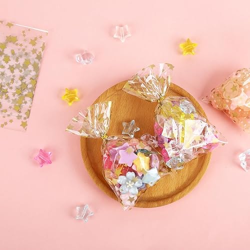 Miniatura 4 de LEOSINDA 100 bolsas de celofán planas transparentes de 4 x 6 pulgadas, bolsas de celofán, bolsas de celofán, bolsas de galletas, bolsas de golosinas