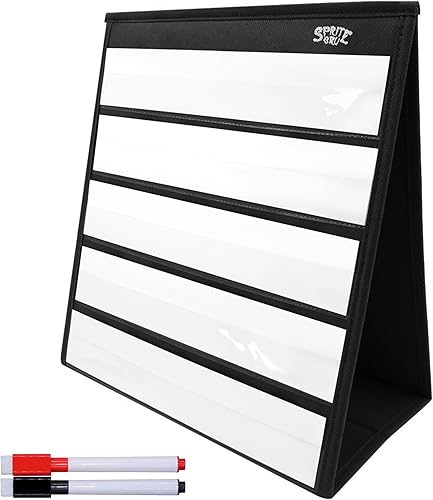 Miniatura 8 de Tabla de bolsillo de escritorio, 120 tarjetas de doble cara de borrado en seco, incluye 26 letras con imágenes y 120 primeras palabras, tabla de