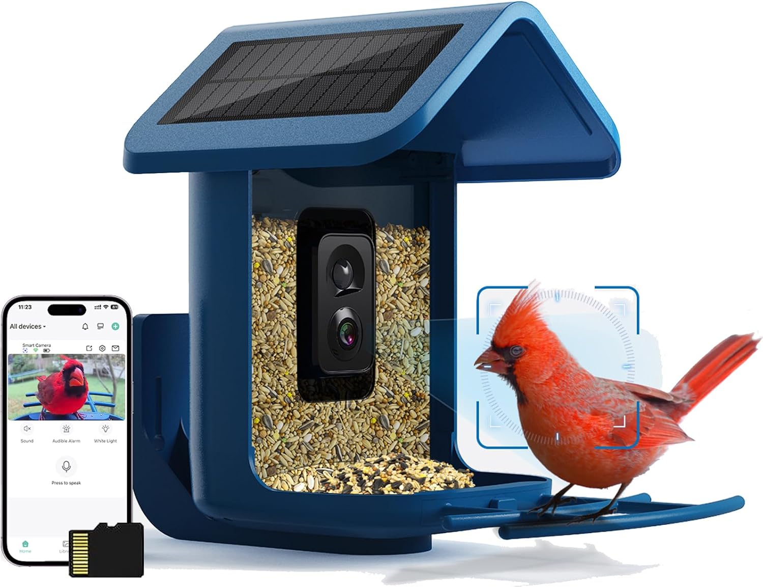 Amazon.com : OnlyFly Bird Feeder with Camera Wireless Outdoor - Smart ...