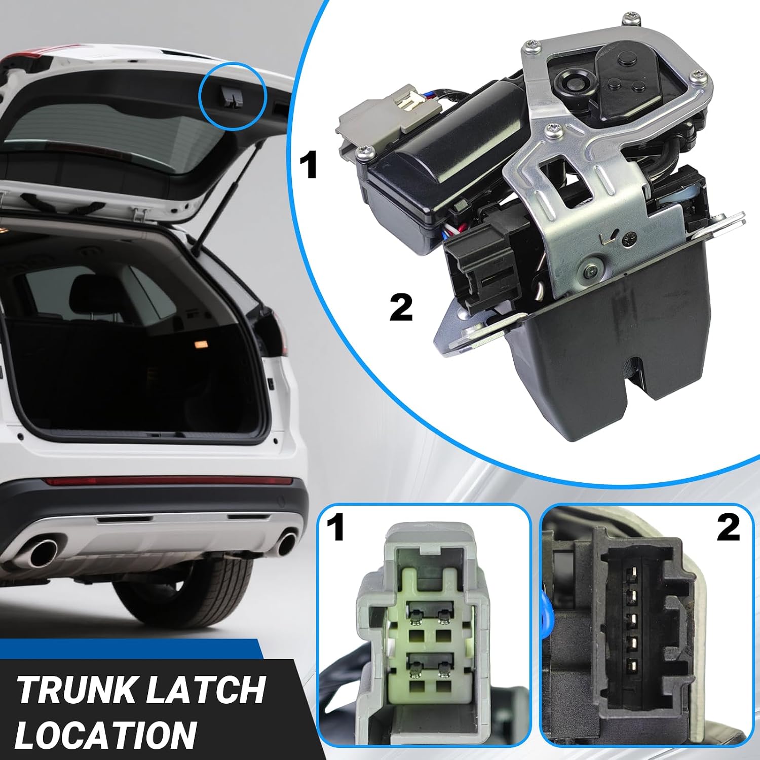 Liftgate Trunk Lock Actuator FA1Z-7443150-B Compatible with Ford 2015-2022 Edge,2017-2019 Escape,2018-2022 Expedition & Lincoln 2016-2018 MKX,2018-2022 Navigator