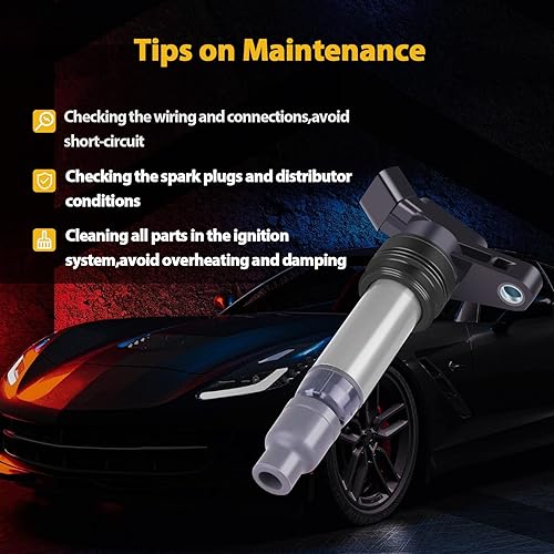 Miniatura 7 de OCPTY Bobina de encendido compatible con OE UF594 C1677 apto para Land Rover LR2 para Volvo S60 S80 V70 XC60 XC70 XC90 3.0L 3.2L L4 L6