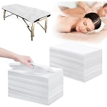 200 Pcs 31" x 71" Disposable Sheets for Massage Table Non Woven Spa Bed Cover,Waterproof Breathable Disposable Massage Table Sheets for Spa Tattoo Beauty Salon Hotels White