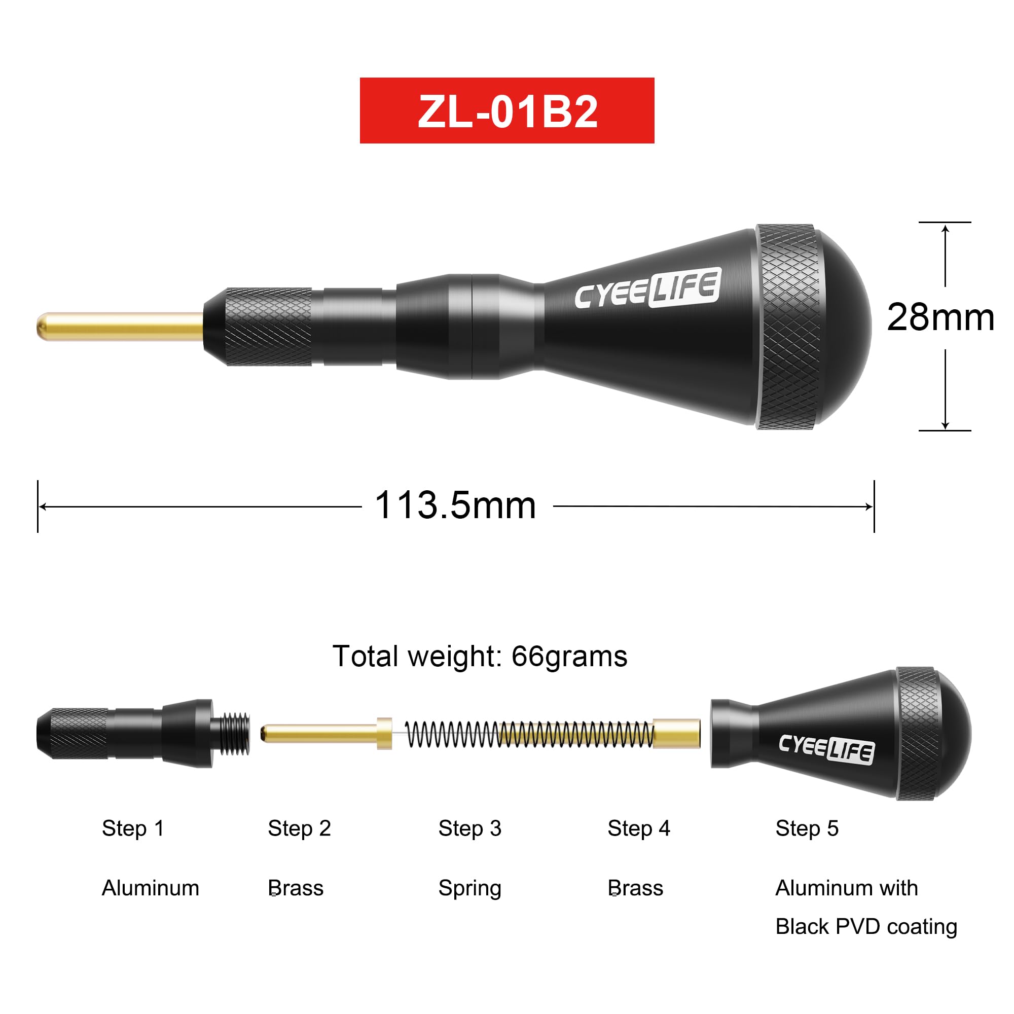 CyeeLife Remover Soft Tip do strzałek, akcesoria do darta