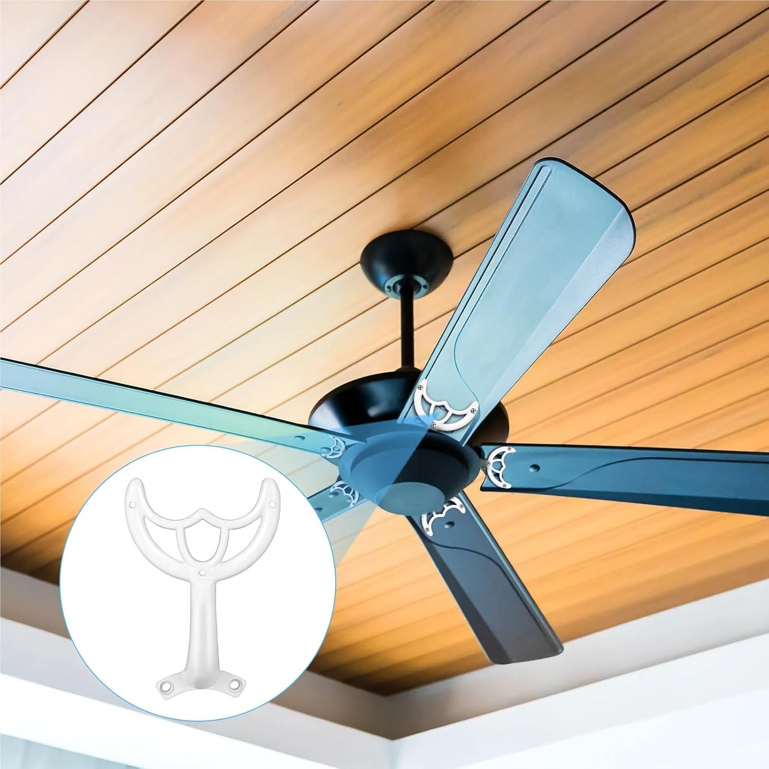 Ceiling Fan Blades Arms Replacement 5 Pcs Ceiling Arm Replacement Durable Metal Blade Support Bracket Easy Install Long Lasting Modern Design Stable Holder Hunter Fans