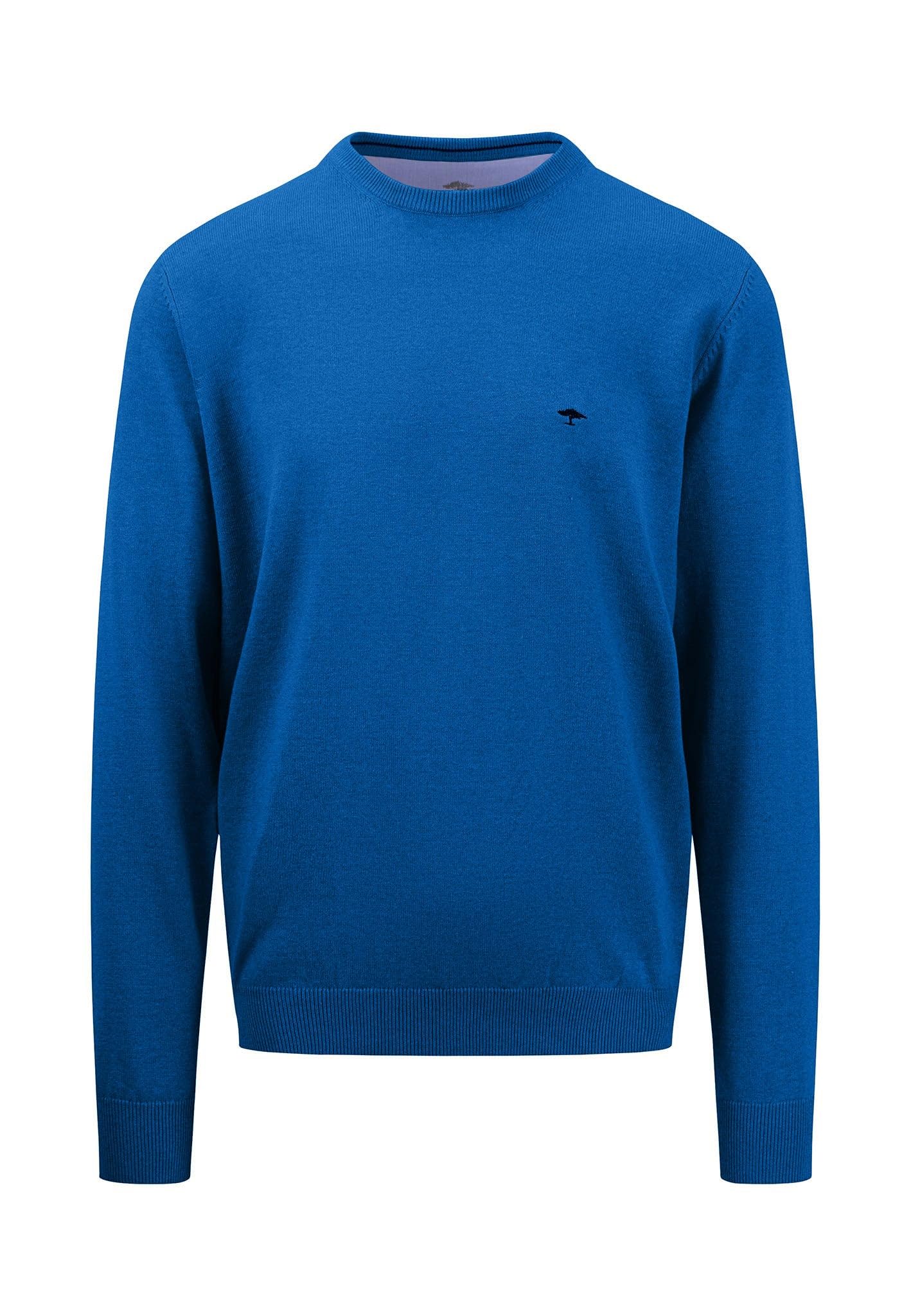 Fynch-Hatton Men's Blue (Strong Blue) Superfine Sweater 3XL Blue