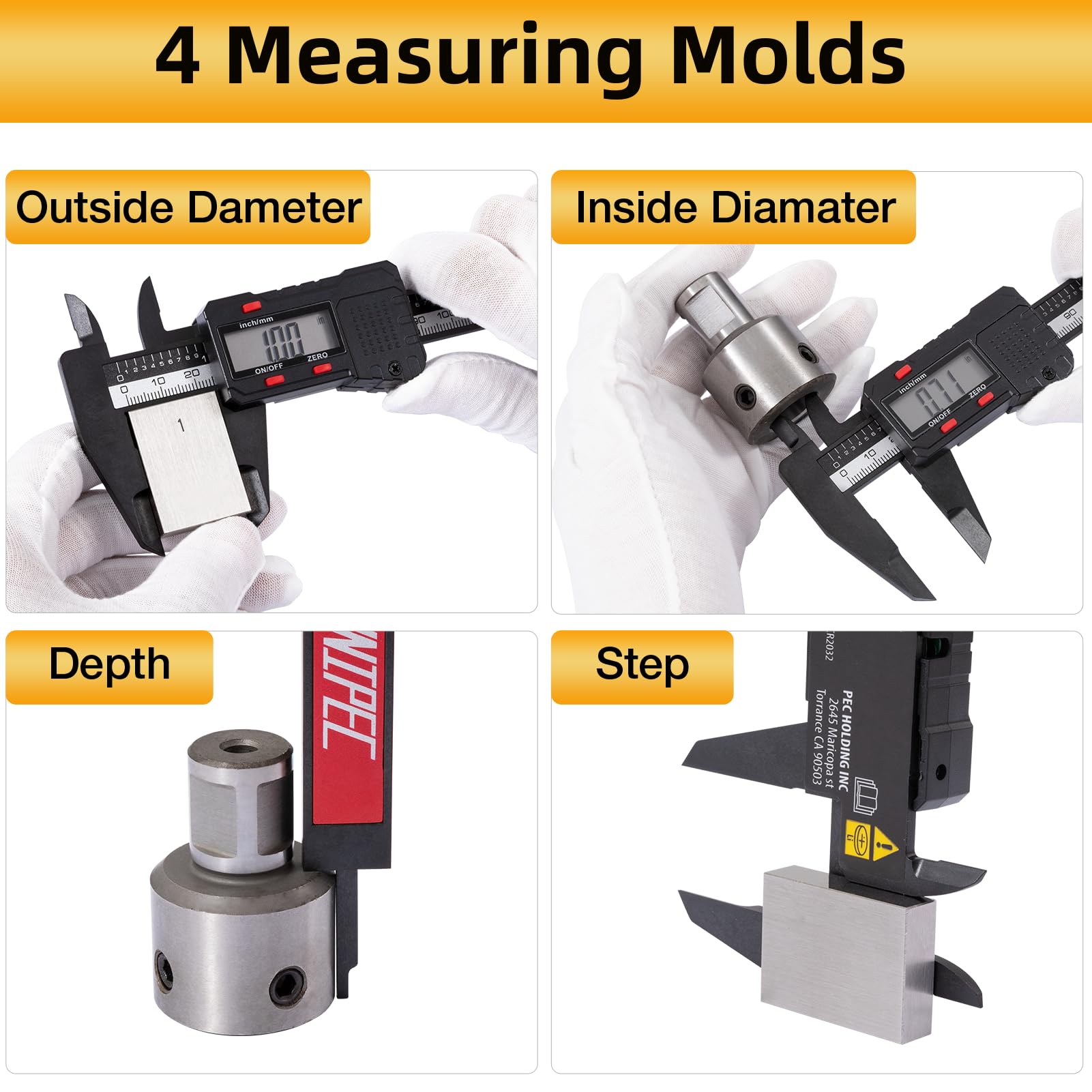 Digital Calipers - 6 Inch Precision Measurement -4