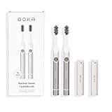 Boka Sonic Electric Toothbrush for Adults 2 pk - 24000 VPM w/Standard & Sensitive Modes - Waterproof & Up to 120 Battery Life w/Travel Cover & Mirror Mount - Automatic Smart Timer, Non-Slip Handle