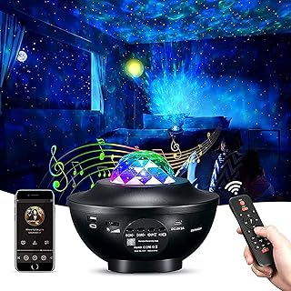 Projetor de luz noturna XUELILI, com projetor estrelado ajustável com 21 modos,Galaxy projetor Star projetor Ocean Wave Projetor Light com alto-falante Bluetooth