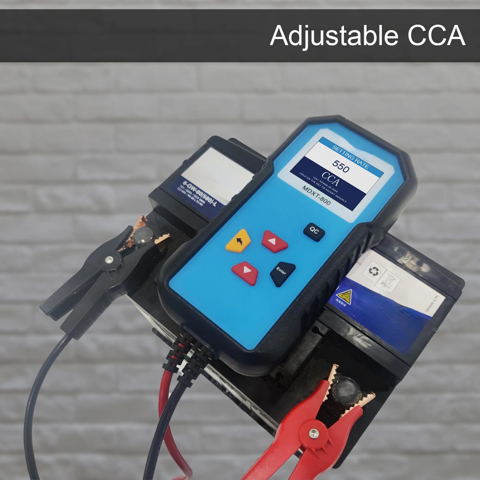 Herramienta de diagnóstico de batería de vehículo de precisión con pantalla LCD, resistencia de capacidad en 10 segundos para baterías de litio, probador preciso de voltajes de batería