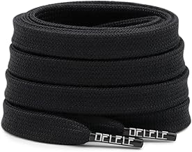 DELELE Sneakers Flat Shoe Laces: 2/5 Inches Wide Athletic Replacement Shoelaces