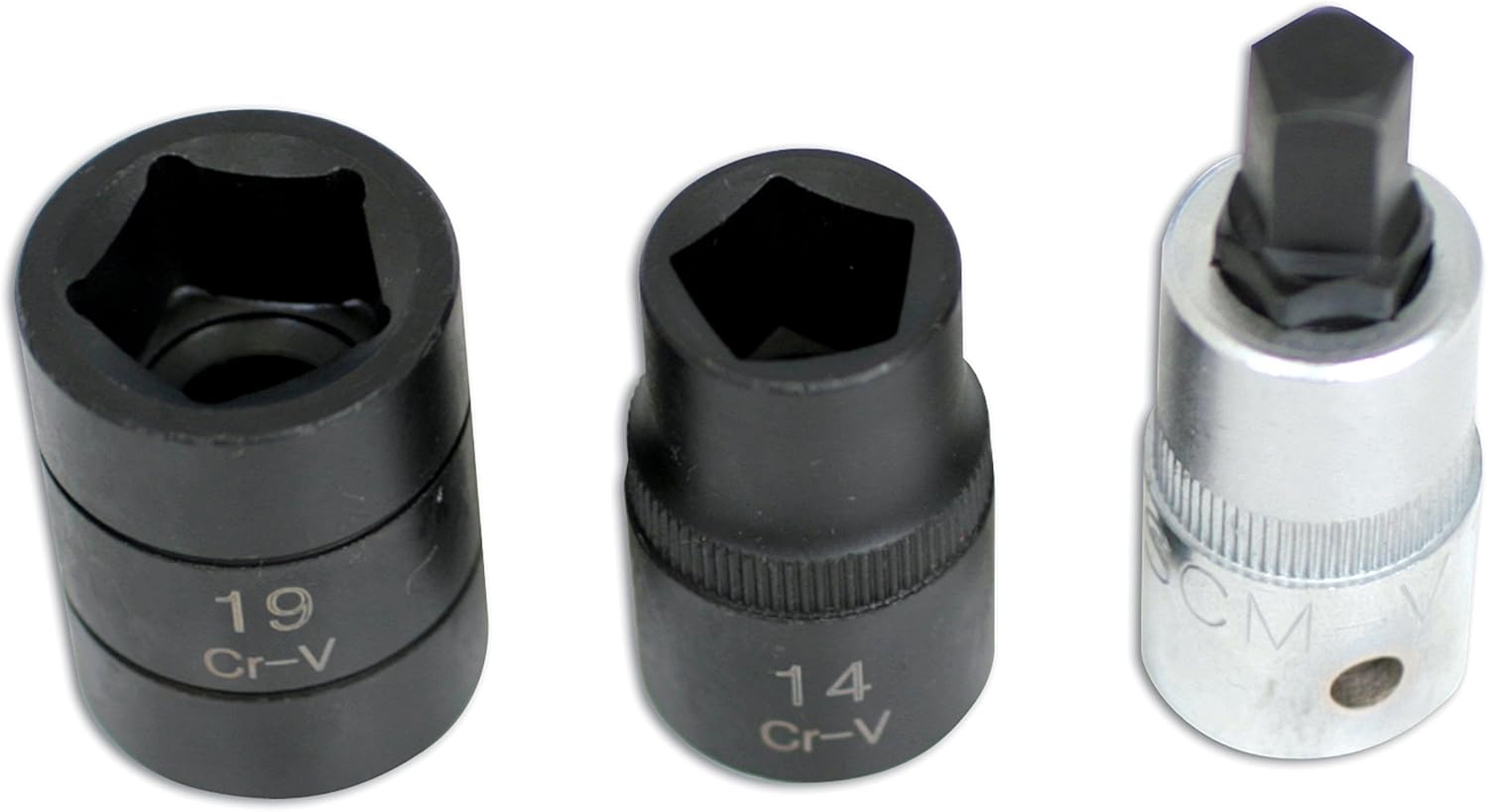 Laser 4512 Pentagon Socket & Bit Set 3pc