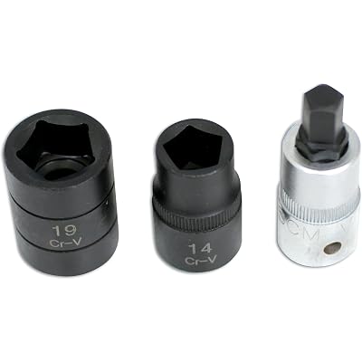 Laser 4512 Pentagon Socket & Bit Set 3pc