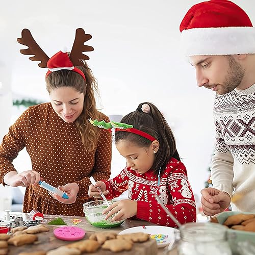 Miniatura 4 de 6 moldes para fondant de chocolate de Navidad, copos de nieve, árbol de Navidad, reno, Papá Noel, caramelo, chocolate, herramienta de horneado, para