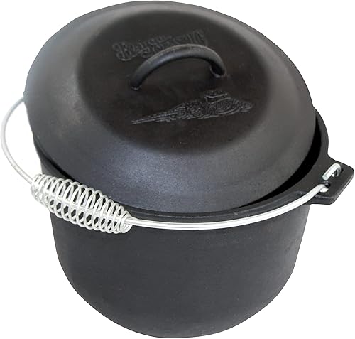Bayou Classics - Olla para sopa cubierta de hierro fundido. 6 cuartos de galón, Gris