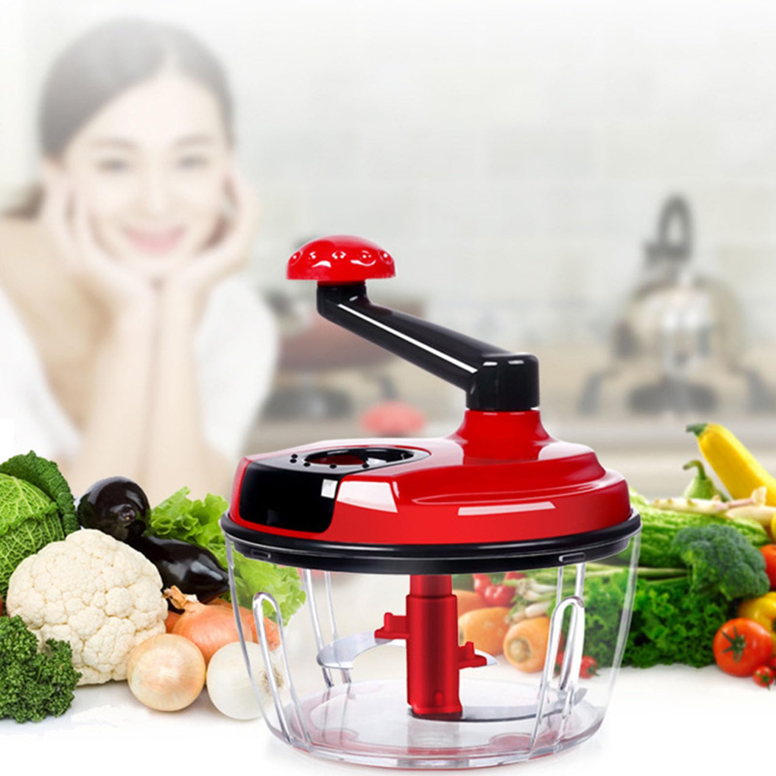 Picadora de carne y picadora de alimentos Manual eficiente, preparación de cocina multiusos de acero 402 con diseño fácil de limpiar, picadoras de alimentos manuales
