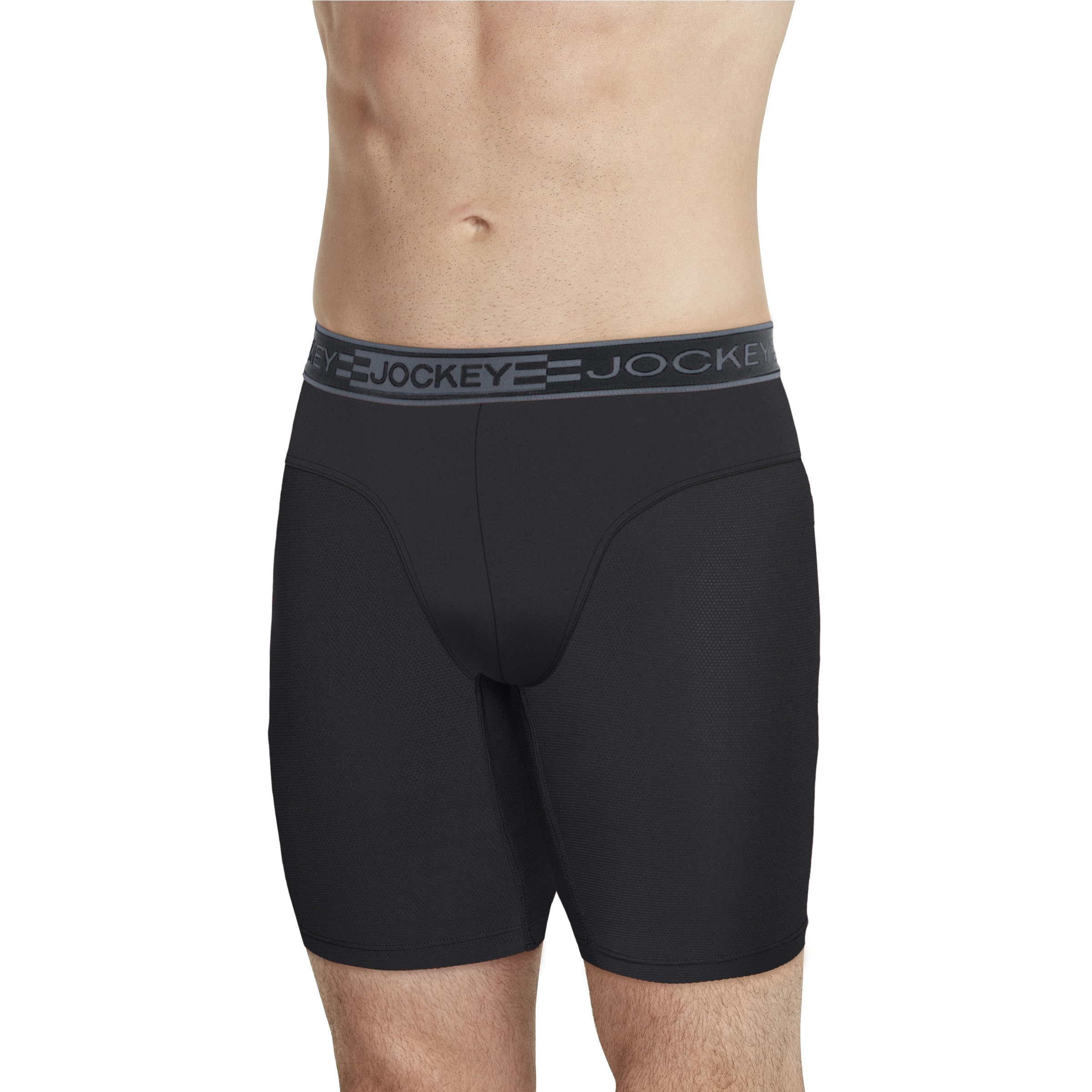 Jockey Sport Men's Underwear Cooling Mesh Performance 9" Midway Brief