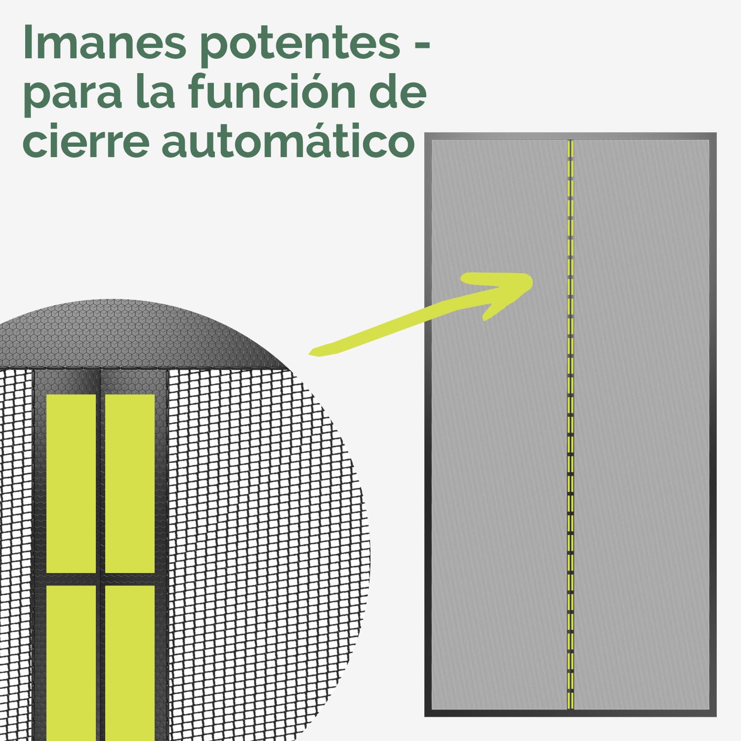 Nematek CortinaCaravana y Puerta en 60x180 cm - Mosquitera Magnética para Caravanas, Autocaravanas y Balcones