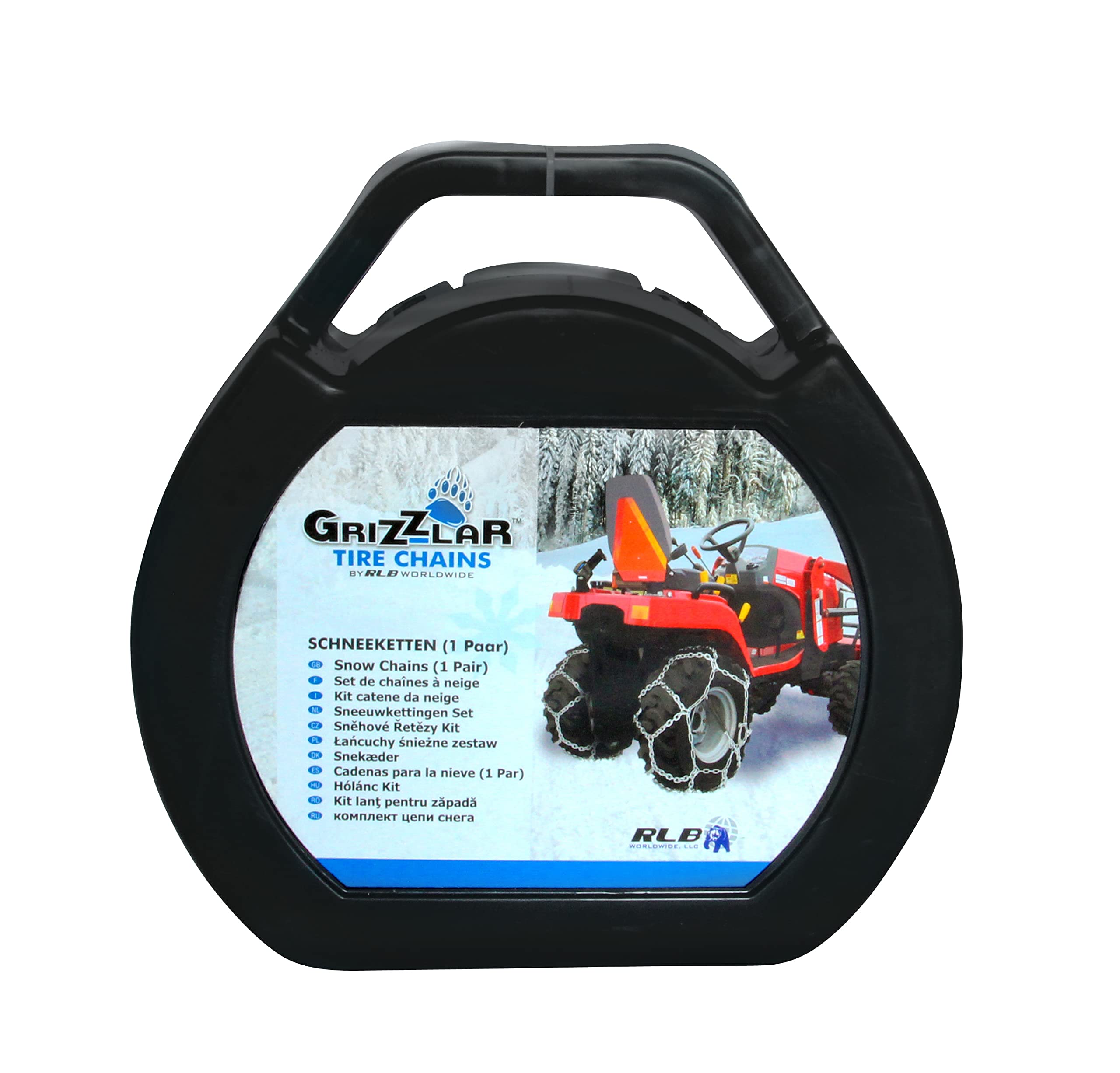 GTN-523E Schneeketten 14x4.00-6 - Netzketten für ausgezeichneten Griff - Legierter Manganstahl für lange Haltbarkeit - D-Glieder für besseren Griff - Für 14x4.00-6 Reifen