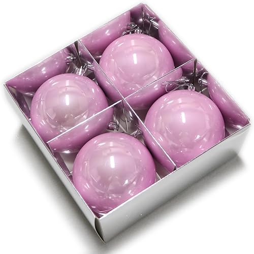 Miniatura 21 de YYCRAFT Adornos de bola de Navidad de 34 quilates de 1.2 pulgadas para árbol de Navidad, decoraciones de Navidad, ganchos inastillables incluidos