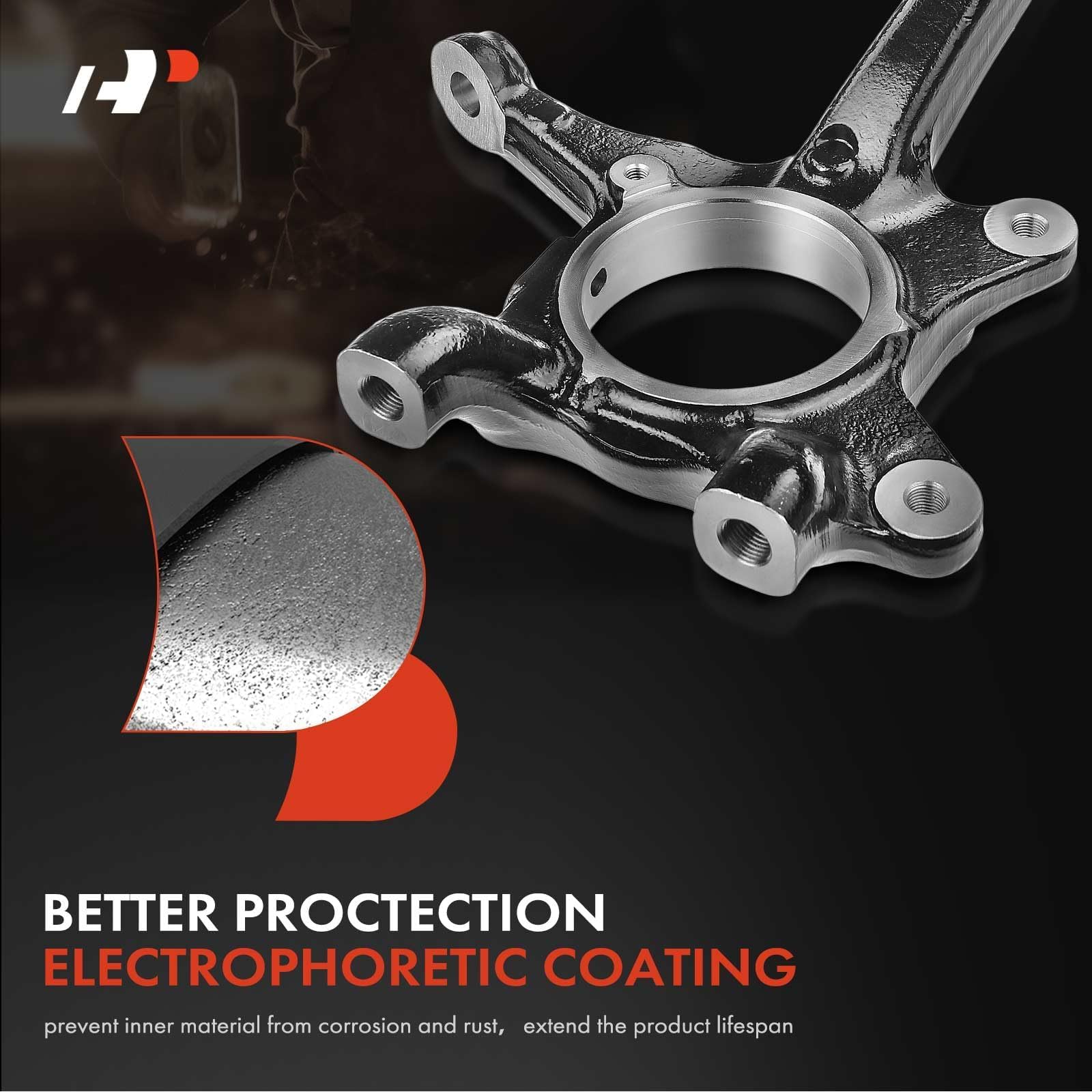 A-Premium Front Steering Knuckle ＆ Wheel Bearing Hub