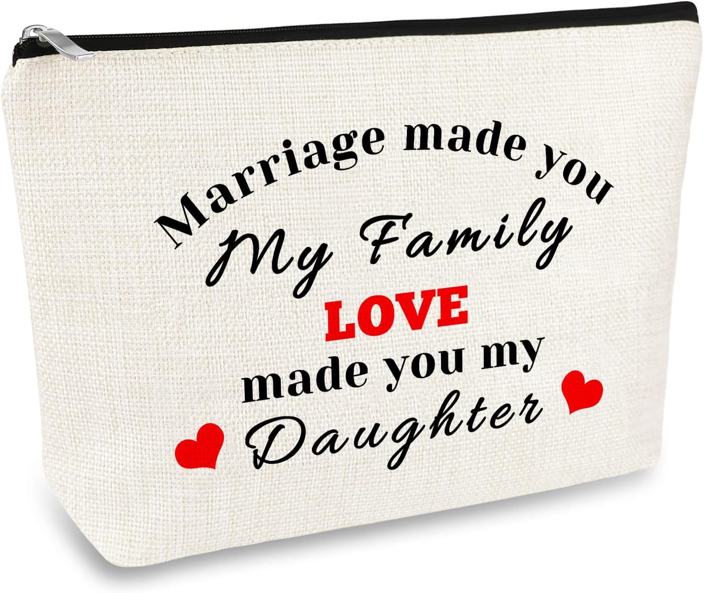 Mikela to My Daughter-in-law makyaj çantası kayınvalide anneden hediye düğün gelin duş hediyesi kozmetik çantası kız için doğum günü hediyesi