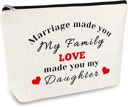 to My Daughter-in-Law Makeup Bag Daughter-in-Law Gift from Mother in Law Daughter In Law Wedding Bride Shower Gift Cosmetic Bag Birthday Gift for Daughter-in-Law Step Daughter Bonus Daughter