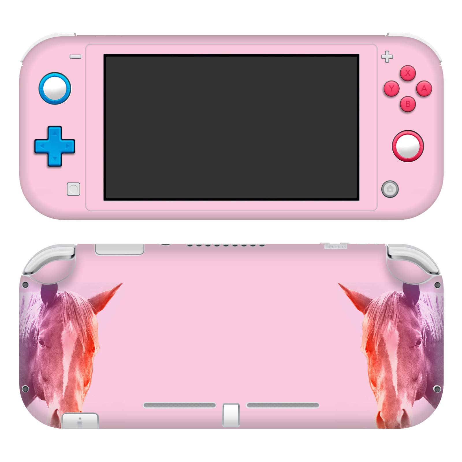Head Case Designs sous Licence Officielle Mark Ashkenazi Cheval Pastel Mix Art Matte Vinyle Autocollant De Jeu Peau Autocollant Couverture Compatible avec Nintendo Switch Lite