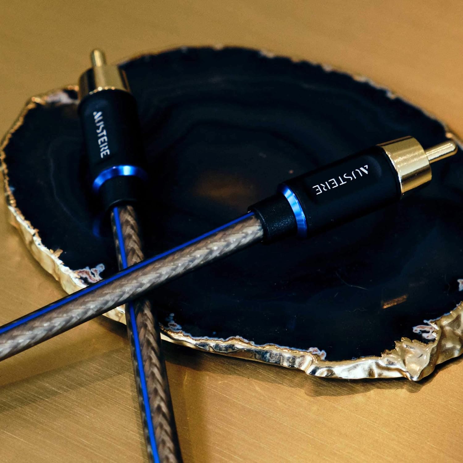 AUSTERE V Series Subwoofer Cable, Premium Audio, Pure Gold Contacts Copper Shielding, SoftTouch High-Flex Cable & LinkFit Connectors | Corrosion Resistant | Clean Signal for Subwoofers & Home Theater