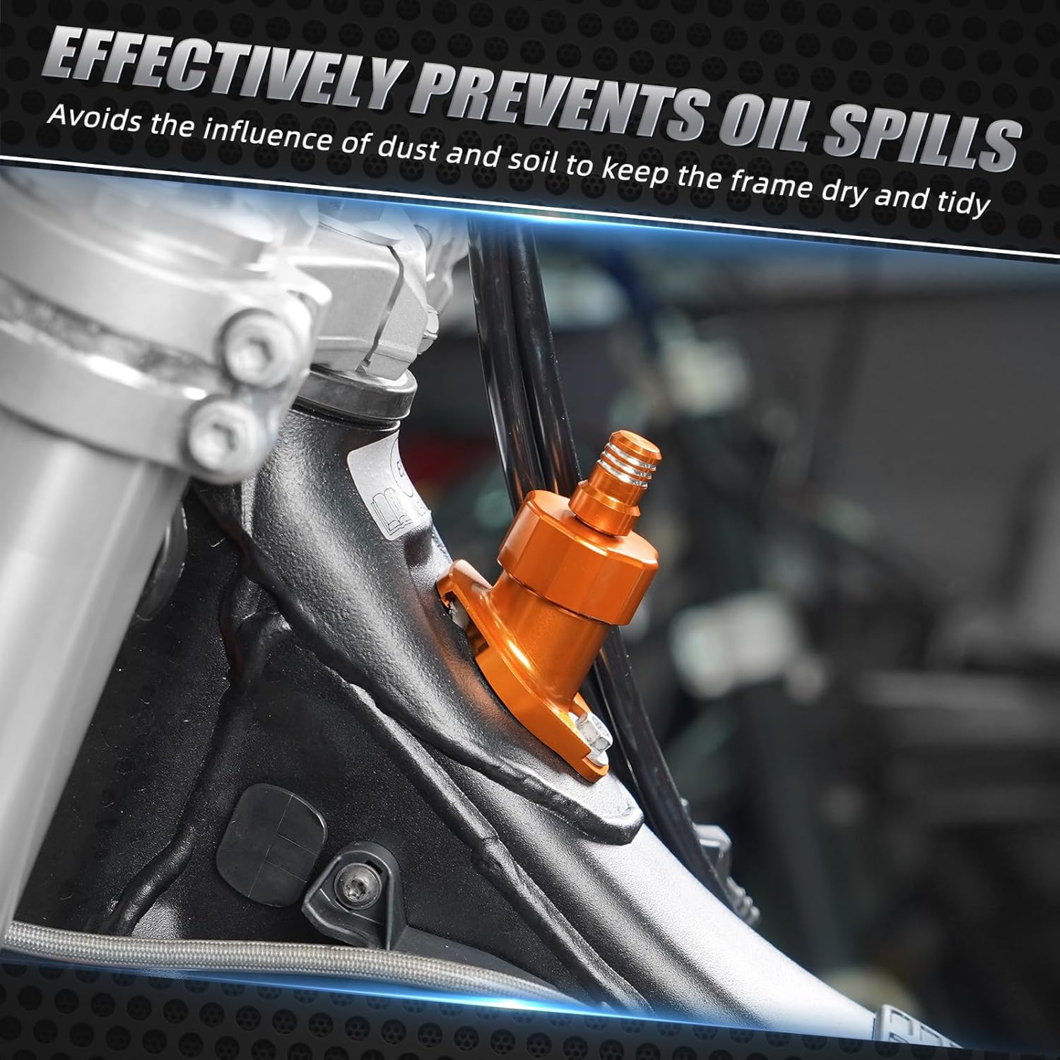 NICECNC Oil Fill Filler Cap Compatible with GasGas EC 250 300 2024, Compatible with KTM 150 250 300 EXC XCW 2024,Compatible with Husqvarna 150 250 300 TE 2024, Orange