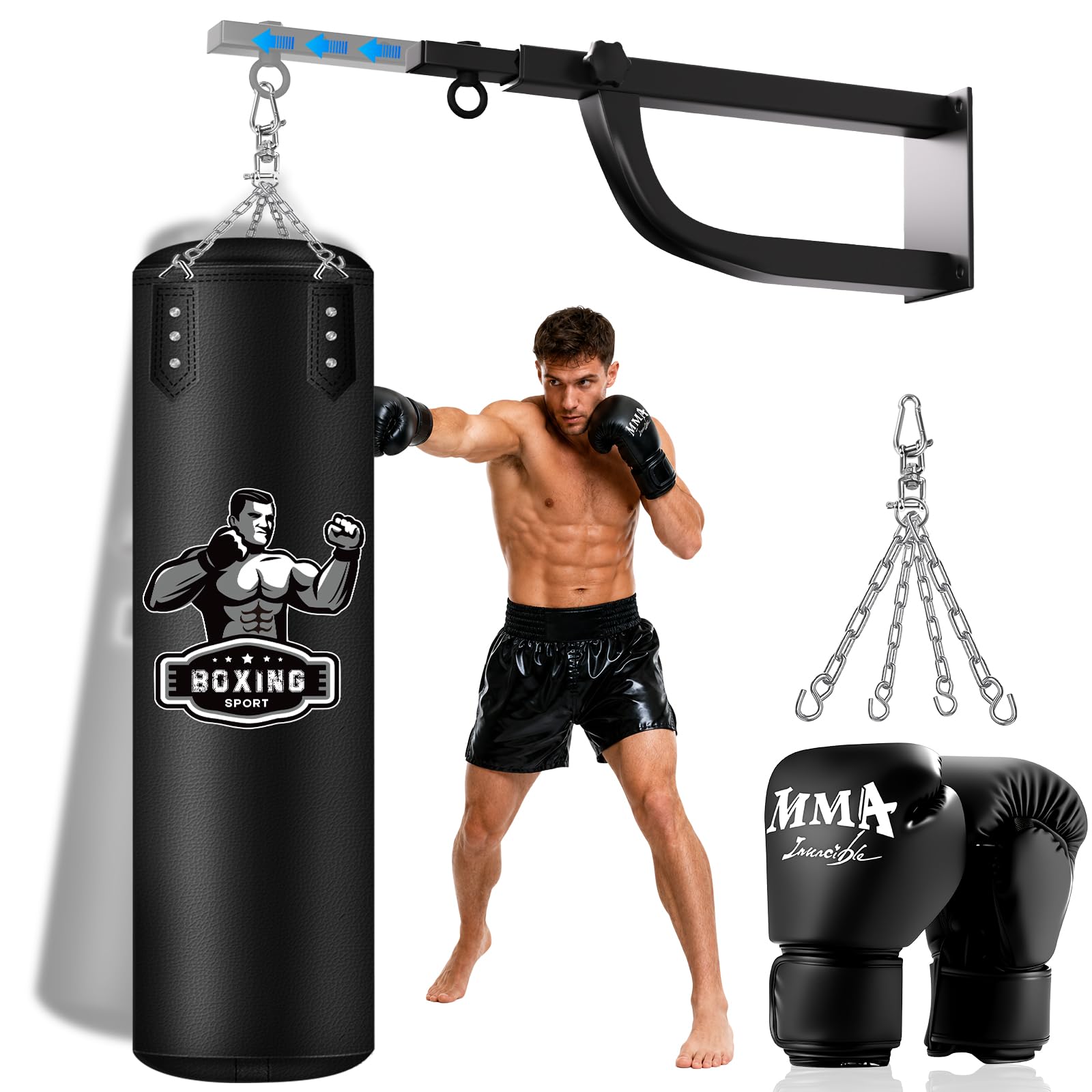 Amazon.com : INFLATABOX Hanging Punching Bag for Adults with
