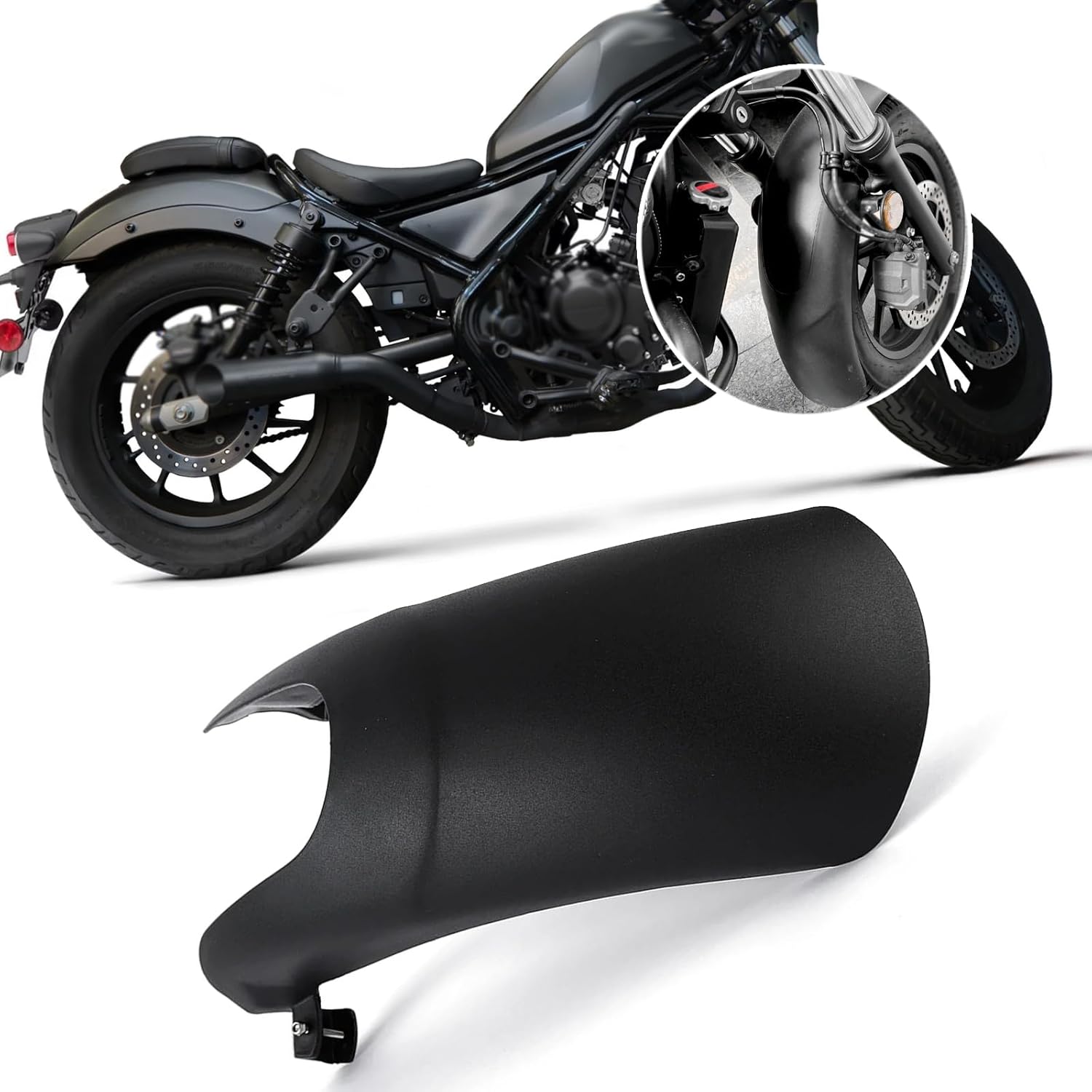 For CM500 300 Rebel 500 300 CMX500 300 2025 Front Fender Extended Tire Splash Guard 2017-2025 Motorcycle Parts