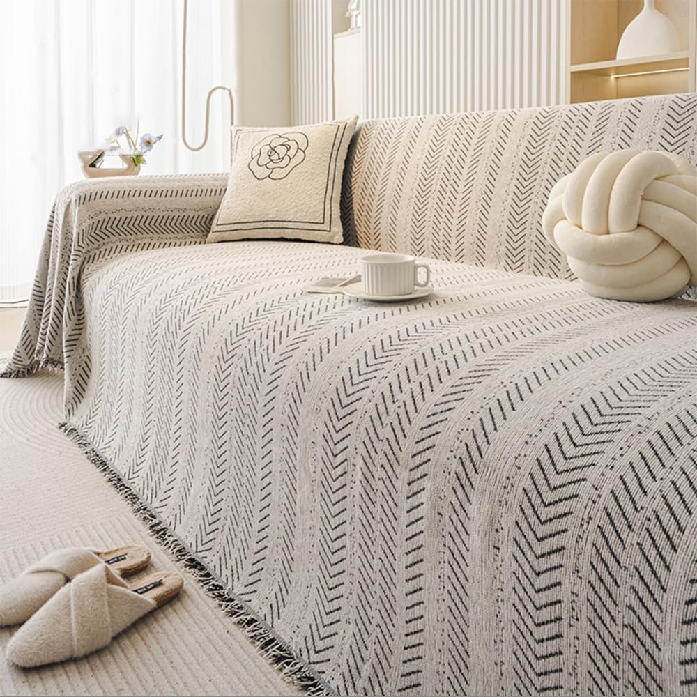 Dog Couch Cover Chenille Reversible Black Couch Protector,Sectional Sofa Cover Bohemian Decor for Sofa (Classic Flowers, XX-Large:71"x150")