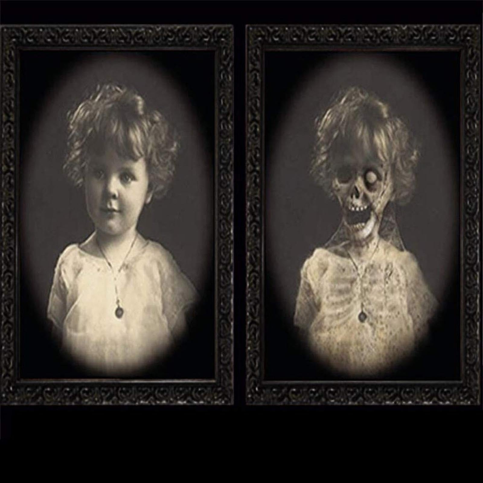 Amazon | ハロウィン 飾り ホラー 写真は2つの角度から異なり 3D