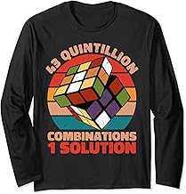 Puzzle Cube 43 Quintillion Combinations 1 Solution Long Sleeve T-Shirt